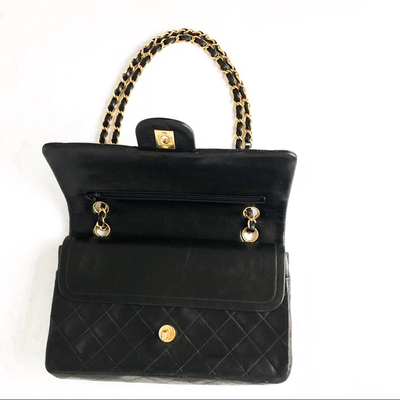 SOLD Chanel Double Flap Medium Black Bag - Picture 8 of 8